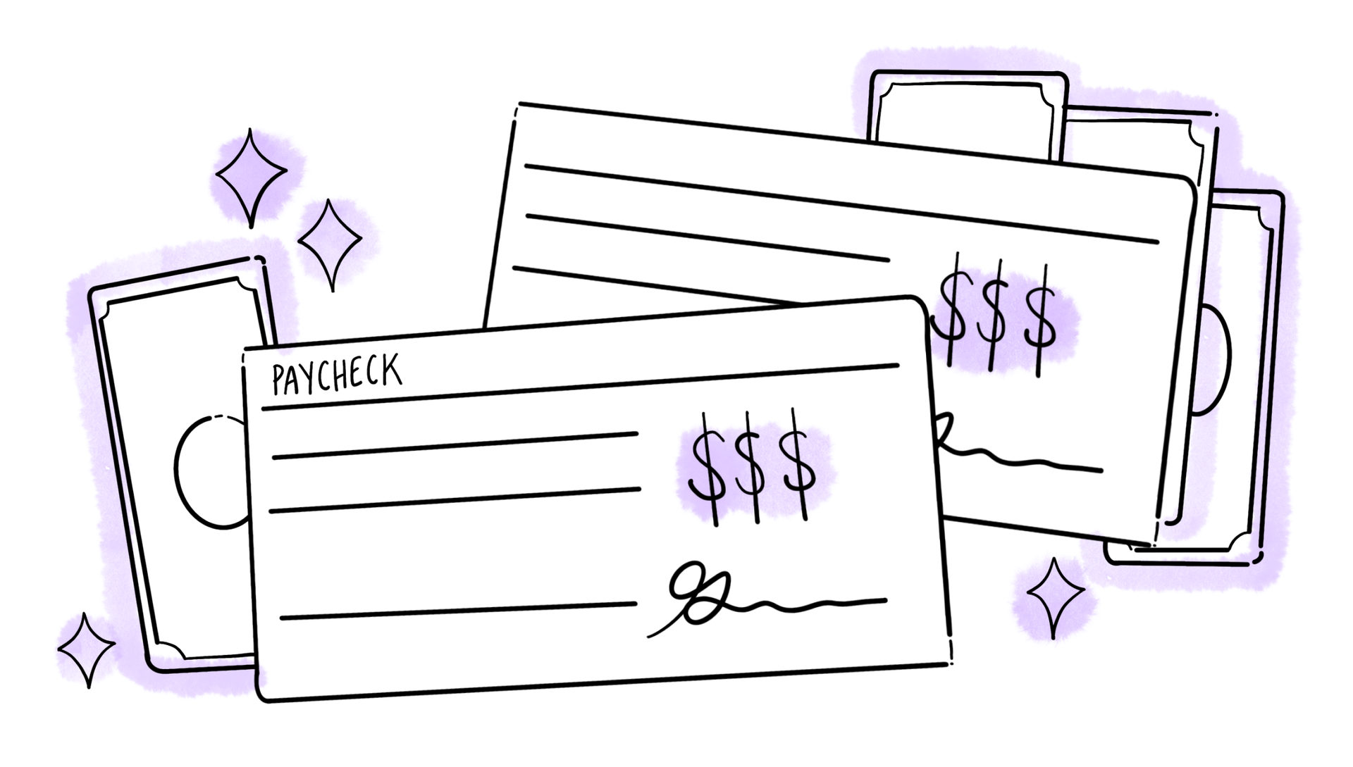 Artwork paychecks